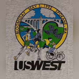 vintage single stitch Bloomsday Finisher t shirt US West 50/50 marathon running